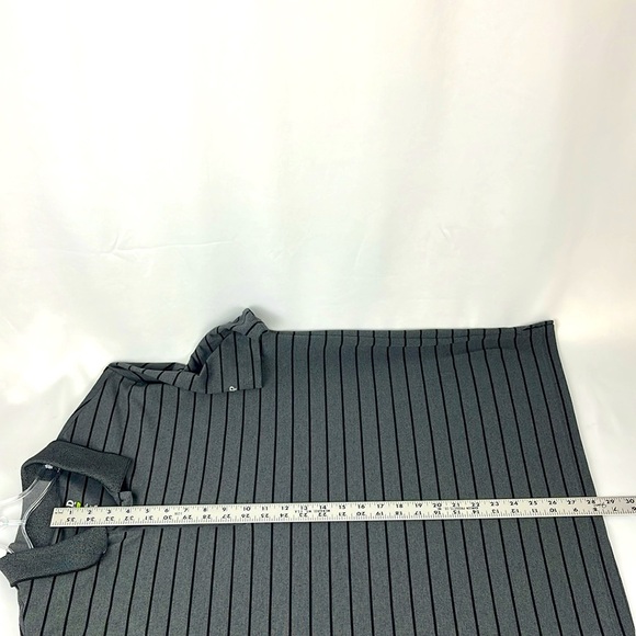 IZOD Perform Xtreme Function Golf Cool FX Polo Golf Shirt Black/Gray Size XL - Picture 10 of 14